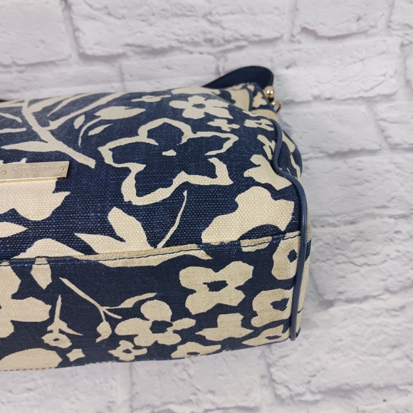 Kate Spade blue and white print canvas hobo bag - Picture 8 of 15